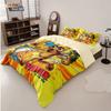 Cartoon ai Brainrot Tung Tung Sahur Bedding Set Bedroom Decoratio Duvet Cover Pillowcase Adult Boy Girl Single Double Large Siz