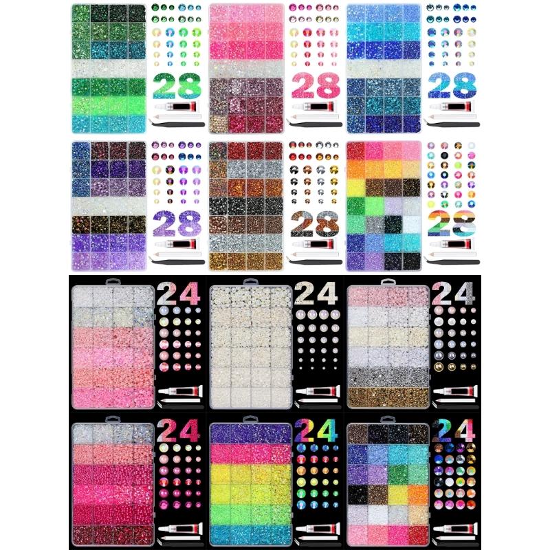Premium Resin Nail Art Gems Pearls Style Flat Back Rhinestones For Professional Or Home Manicure Flatback Gems
