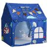 VEVOR Kinder Spielzelt PVC-Rahmen Spielhaus für Kinder mit gepolsterter Matte Blau, für Kleinkinder Mädchen Jungen, Indoor & Outdoor, Leseecke Nickerchen Bett Zelt