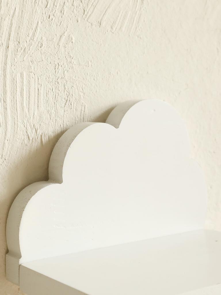 Boho Wolken Wandregal, Minimalistisches schwebendes Ausstellungsregal für Kinderzimmer-Dekoration, Holz Wolkenform Organizer für Kinderzimmer, Schlafzimmer