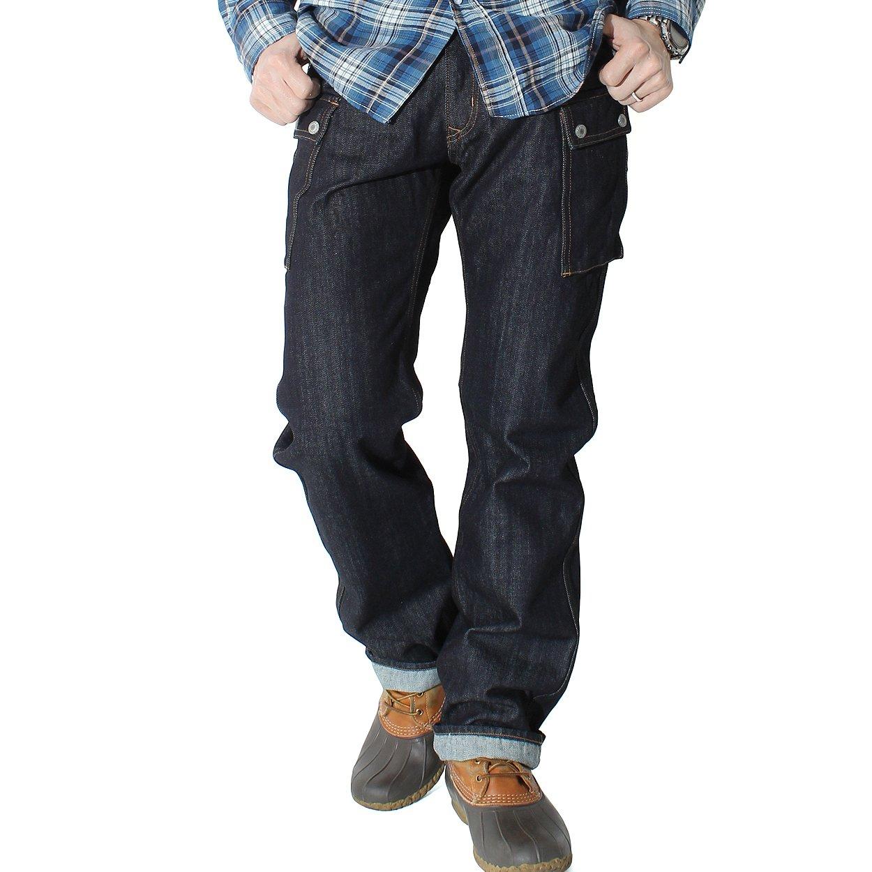 

Мужские джинсы карго из 13 унцового денима 36 INDIGO [Kojima Jeans]