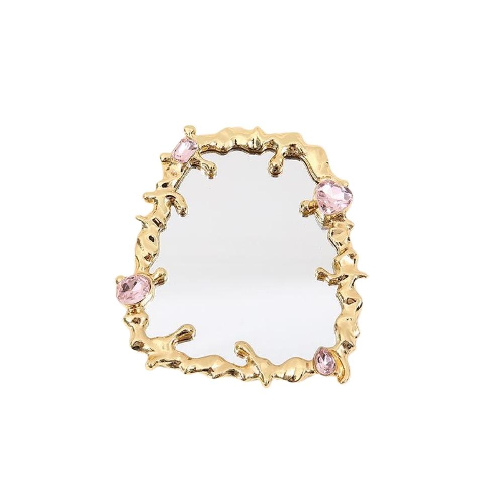 Sweet Mini Y2K Mirror Butterfly Portable Mirror Makeup Tool Irregular Mirror  Craft Decor