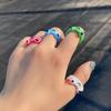 Inele Broscuță Drăguță cu Zâmbet pentru Femei Fete Personalitate Amuzantă Angro Animal Desenat Găină Inel Kawaii Bijuterii Modă Cadouri