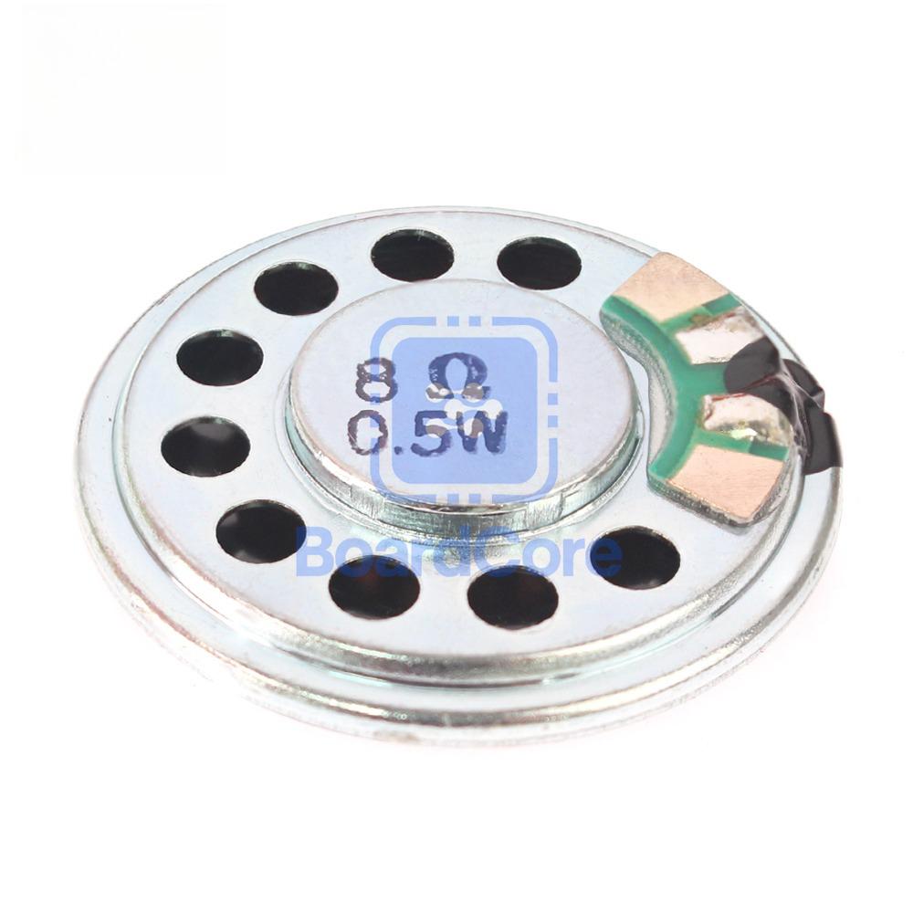5PCS 8R 0.5W Mini Ultra-thin Horn Speaker Diameter 20mm 23mm 28mm 29mm 32mm 36mm 40mm 50mm 57mm Loudspeaker 0.5W 8 Ohm Speaker