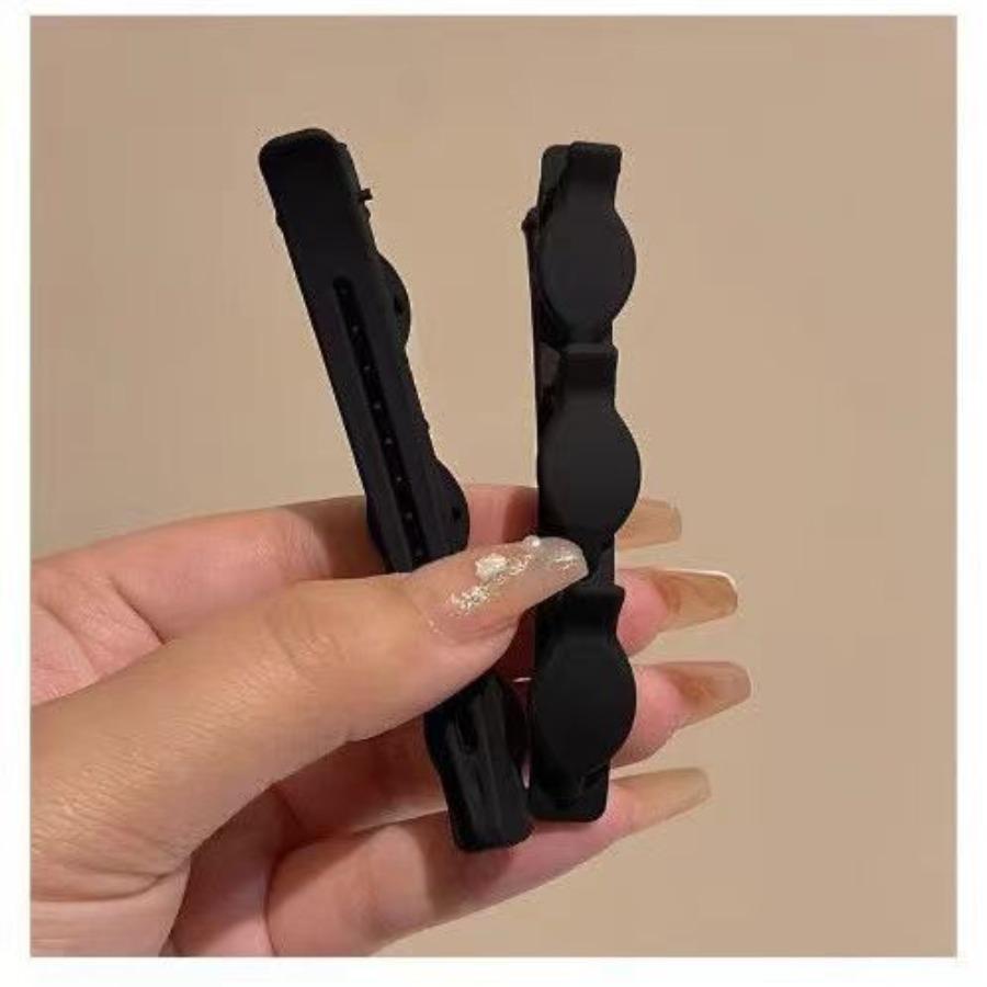 Flokowane grzywki klips do włosów czarne nakrycie głowy kobiety urocze spinki do włosów spinka do włosów Alicja plecione modne wsuwki do włosów akcesoria do włosów