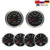 ELING 6 Gauge Set 85mm 200km/h 160MPH GPS Speedometer Tachometer 52mm 0-120℃ Water Temp Oil Pressure Fuel Level Voltmeter 12V