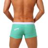 Men's Back Pocket Swimwear Short Swim Trunks Beach Shorts Sexy Mesh Boxer Briefs Comfortable Soft Breathable