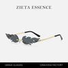 Flame Frameless Sunglasses Party Sunglasses Feather Sunglasses Metal
