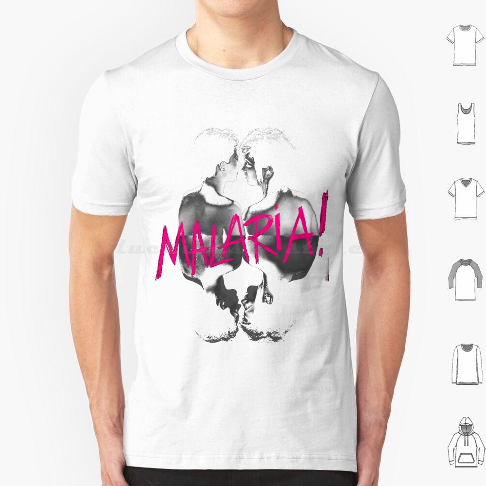 Malaria T Shirt Cotton Men Women DIY Print Neue Deutsche Welle Malaria 80s Industrial Metal Punk Post Punk Gothic Dark Black