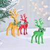 Cute Christmas Wreath Plush Reindeer Flocking Xmas Tree Hanging Ornaments  Home Xmas Decoration