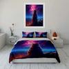 "Starry Night Cat Art Set" Soft Comfortable Duvet Cover Bedding Set Included 1*Duvet Cover & 2*Pillowcases Gift