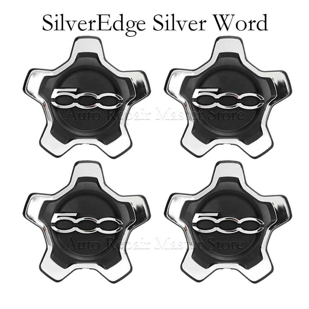 4 PCS 735626312 735626311 Car Wheel Center Hub Caps Replacement for Fiat 500X 334 2014 to 2023 Wheel Hub Center Cap Cover