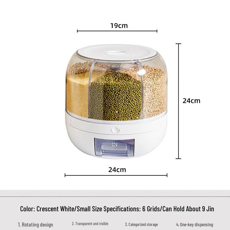 Rotating Divided Rice Dispenser