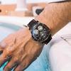 AILANG New Swiss Watches Double Tourbillon Automatic Mechanical Watches for Men Leather Belt