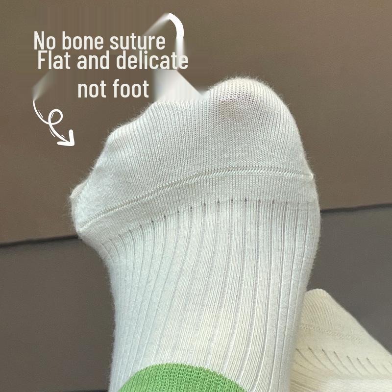 Women's Summer Candy Color Low-Cut No-Slip Invisible Socks - Breathable, Sweat-Absorbent, Non-Falling Short Boat Socks