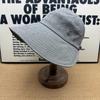 Big Eaves Striped Textured Sun Hat Women's Anti-UV Breathable Modification Face Shape No Pressure Hair Metal Label Hat
