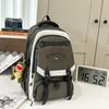 Schoolbag new trendy cool backpack large capacity male contrasting color versatile junior high school student schoolbag female casual backpack