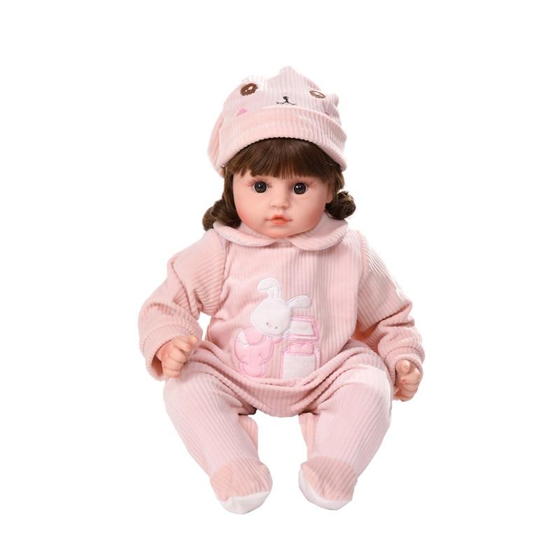 Large Rebirth Doll Realistic Speaking Baby Doll Soft Vinyl For Kids Dress Up Gift Ideal For Girls