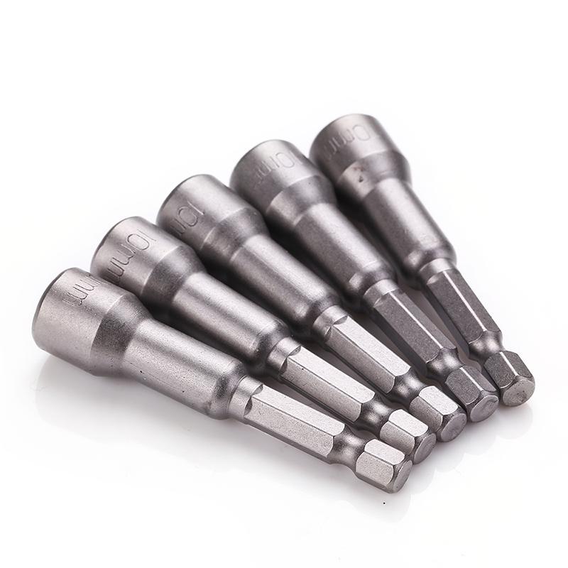 Magnetic Hex Socket & Driver Bits Set with Internal/External Hex Wrenches for Pneumatic Screwdrivers