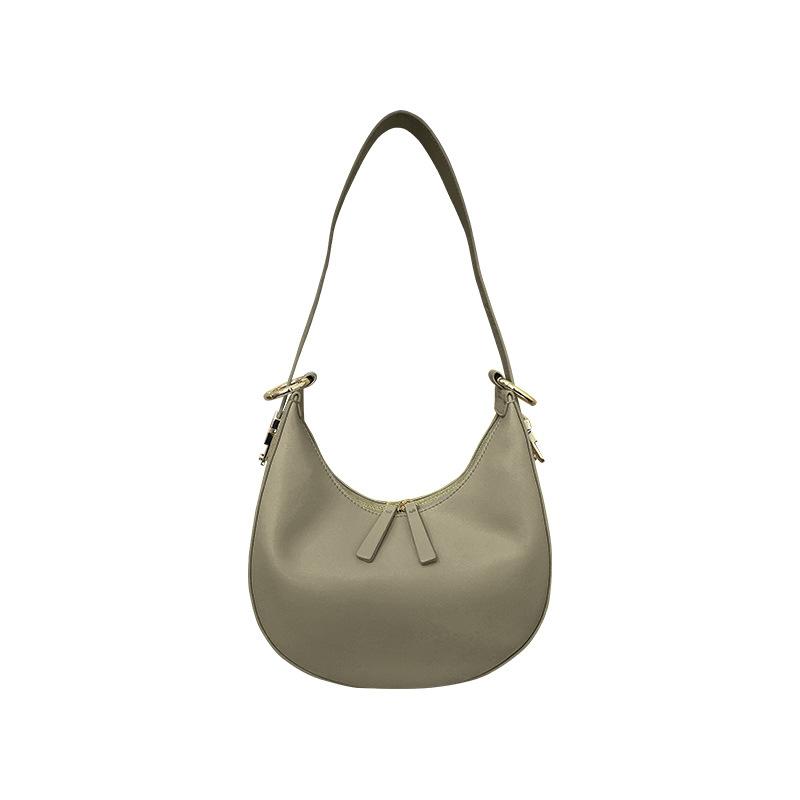 

Весна, нишевая, простая и модная сумка Stray Bag с ощущением высокого класса, женская кожаная сумка подмышкой и сумка-полумесяц 24*24*10cm