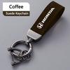 Suede Leather Car Badges Keychain Keyring Key Chain Accessories For Honda Civic FIT Accord Prelude CRV 5th City CRZ CRX Jazz HRV LK6 