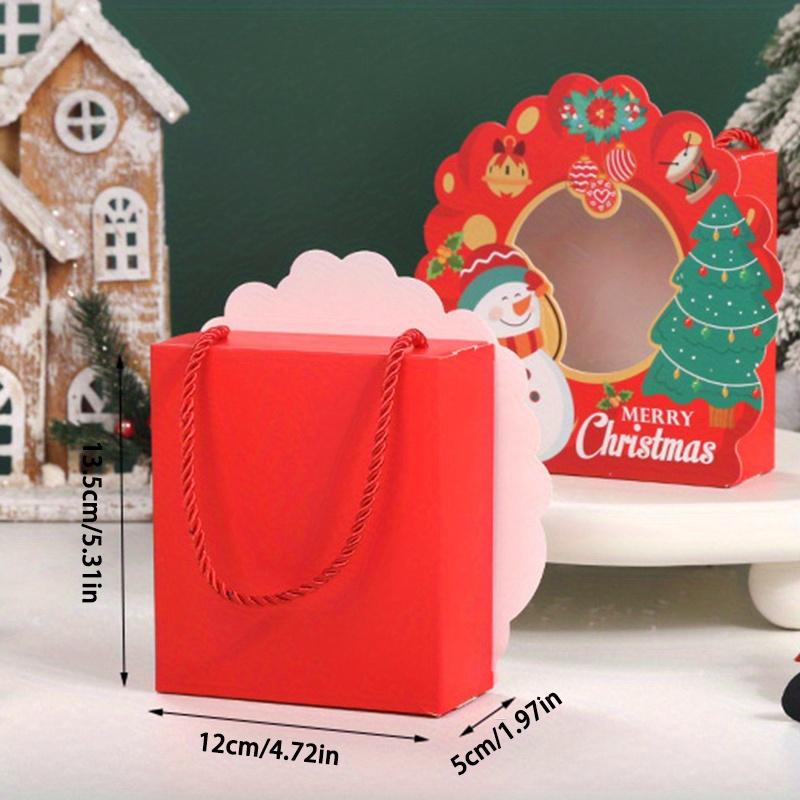 10pcs, Christmas Hand-held Packaging Box, Perfect for Cookies, Candy & Party Favors