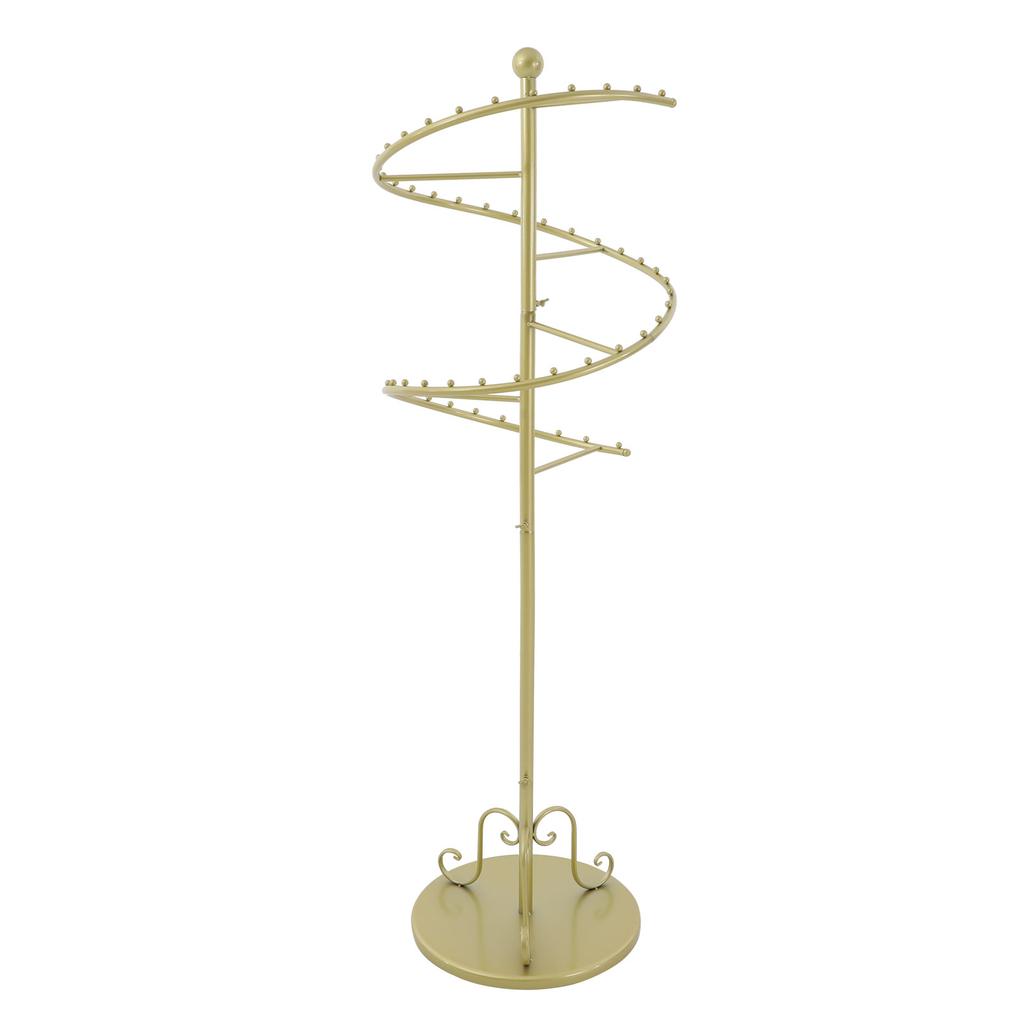 Spiral Rotating Clothing Rack, Heavy Duty Garment Rack, Sturdy Freestanding Hanger, Center Placement Hanging Rack, Iron Display