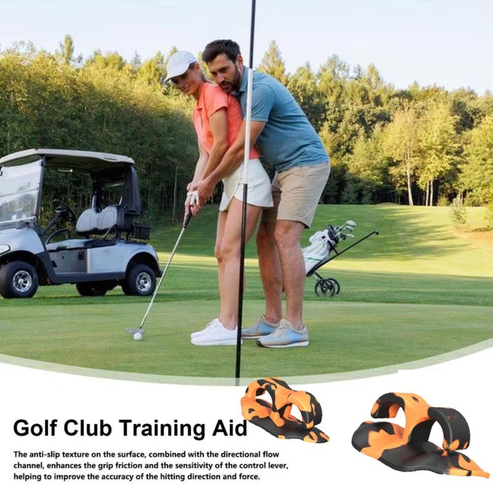 2 pcs Correct Posture Golf Club Hand Grip Swing Grip Pad Grip Training Aids  Golf Accessories