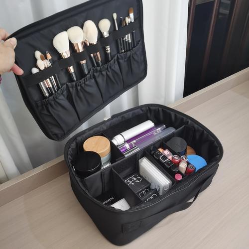 Professional Makeup Case Portable Large Capacity Cosmetic Organizer Travel Toiletry Bag