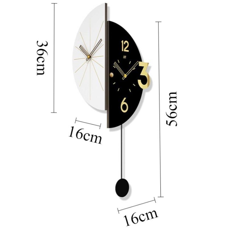 Modern Double Sided Wall Clock Luxury Corner Wall Watch Silent Aesthetic Pendulum Clocks Minimalist Elegant Living Room Watches