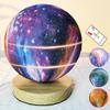 2025 Intelligent Voice Rotating Moon and Planet Bedside Lamp
