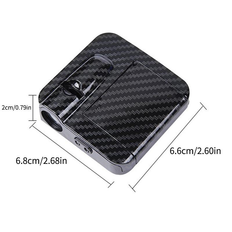 Hkdf8 2PCS Carbon Fiber Car Door Lights Door Lights Projector Door Welcome Light For Porsche 911 Cayenne 918 Pajun 718 Panamera Macan