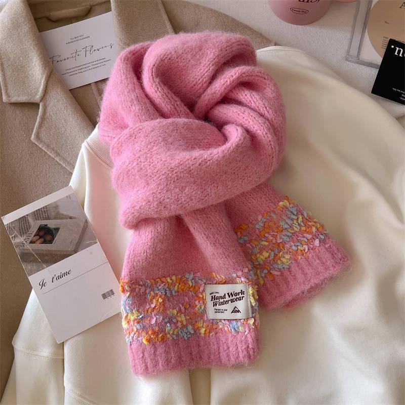 

2024 Candy Dots Winter Scarf: Soft, Vibrant, Knitted Wool