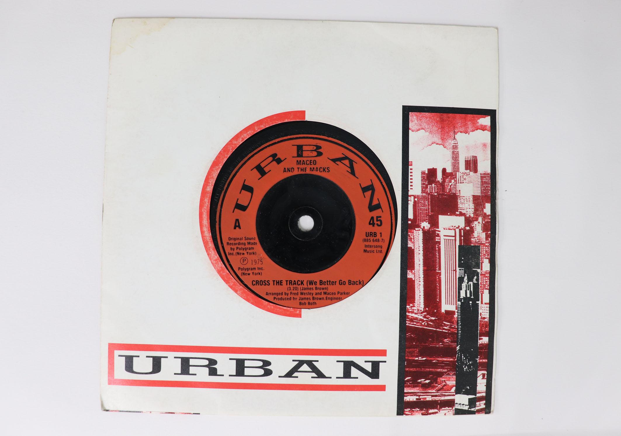 

7inch Record MACEO THE MACKS cross The Track We Better Go Back URB1 URBAN 1987 UK SoulFunk Used