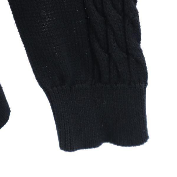 Yohji Yamamoto cotton Long sleeve knit cardigan 2 black Buttonless Women Used