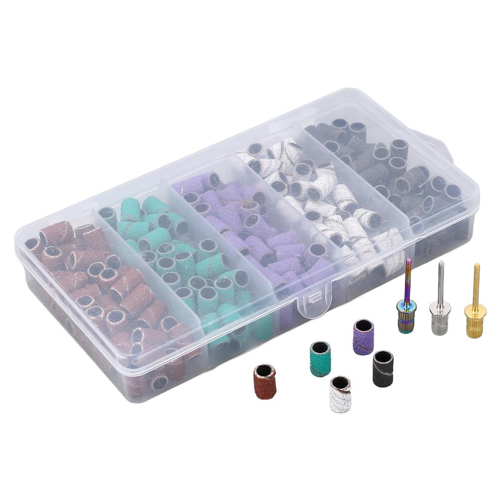 250pcs Small Sanding Band Manicure Accessory Exfoliation Professional Sanding Bands Set for Nail Dri