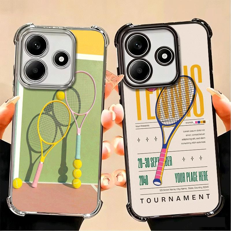 Tennis Sport Soft Phone Case For Xiaomi Poco X7 X8 Pro Max X6 X5 X3 F8 Ultra F7 M8 M7 M5S Redmi 15C 15A 15 14C 13C 12C 13 12