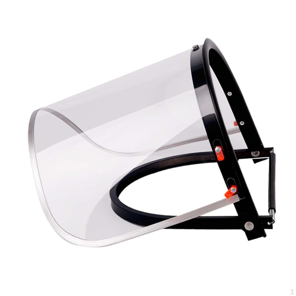 Face Shield Aluminum Bracket for Hard Hat Accessories Sturdy Flip up and Down Clear Screen Replaces