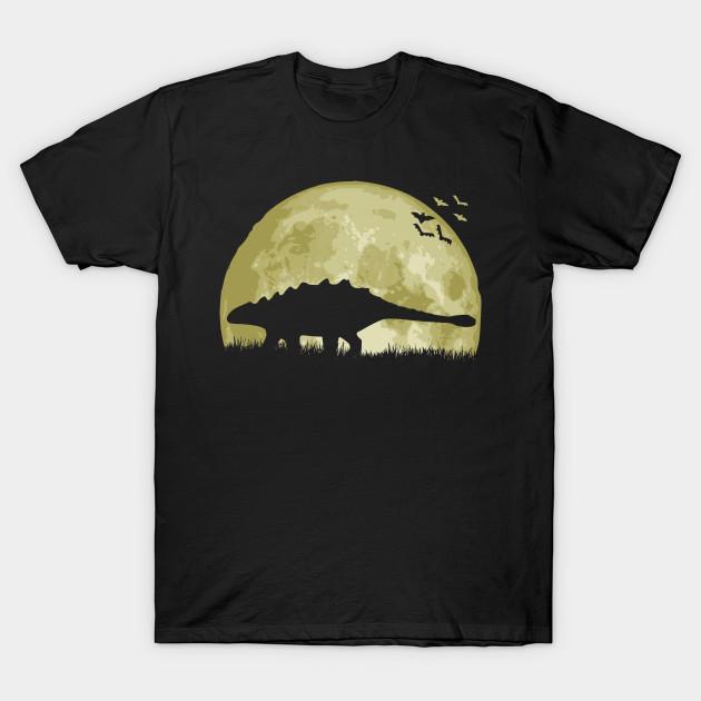 

Men Black Print T-shirt Ankylosaurus No-Cut Transfer Paper Print Cotton Tshirt 4XL чорний