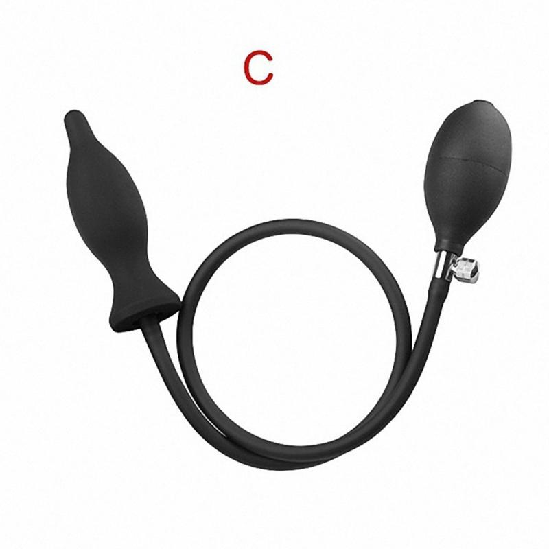 Oversized Silicone Anal Plug Inflate Anal Butt Expandable Anal Dilator Air-filled Large Pump Dildo