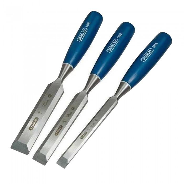 Stanley Carbon Steel Wood Chisel Set (Pack of 3)