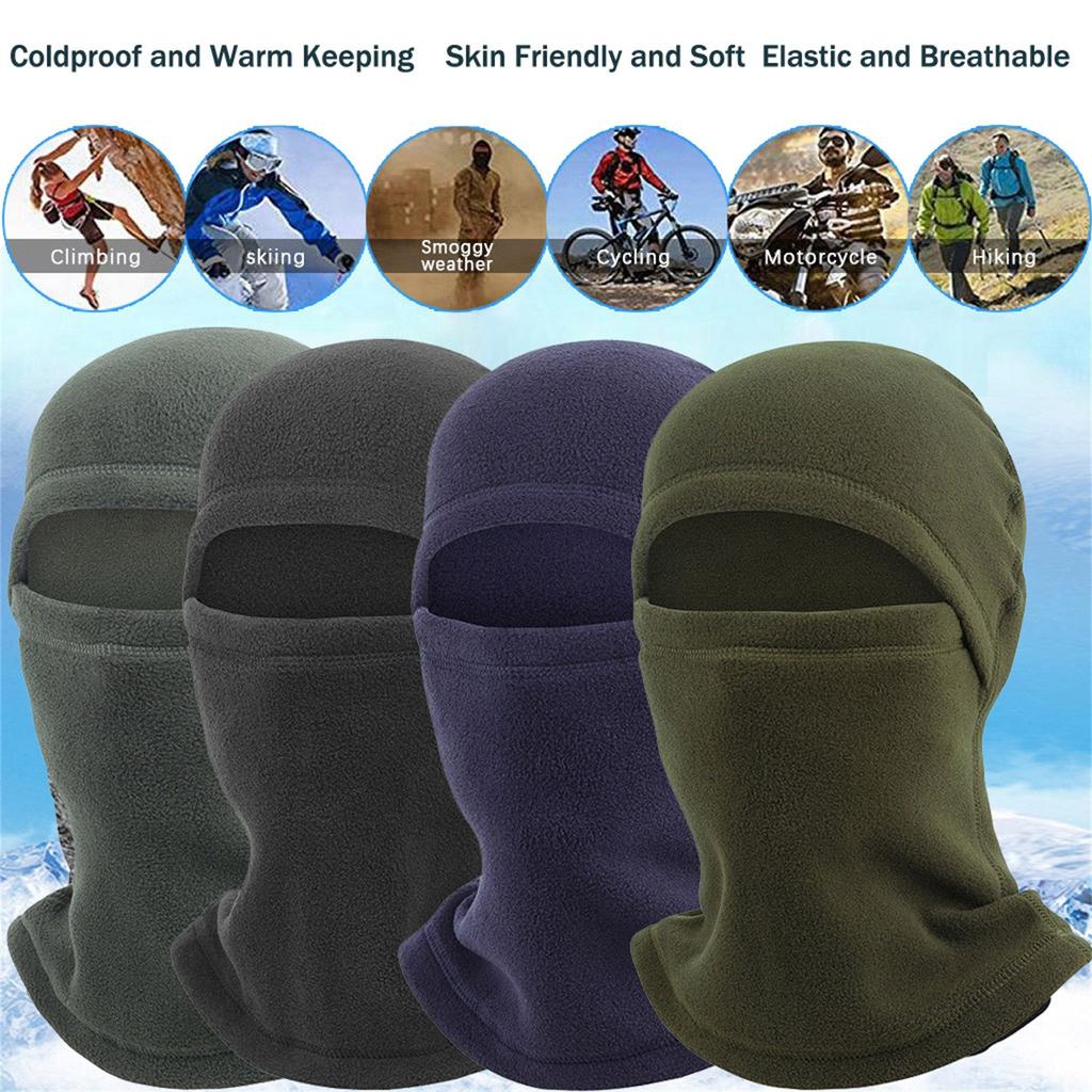 Winter Warm Polar-Fleece Balaclava Unisex Full Face Mask Winter Sports Cap Face Cover Neck Warmer Cycling Skiing Motorcycling