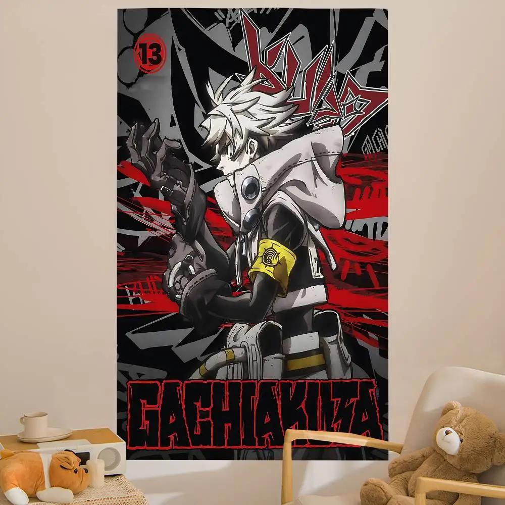 Anime GGachiakuta Anime Tapestry Hanging Tarot Hippie Wall Rugs Dorm Home Decor
