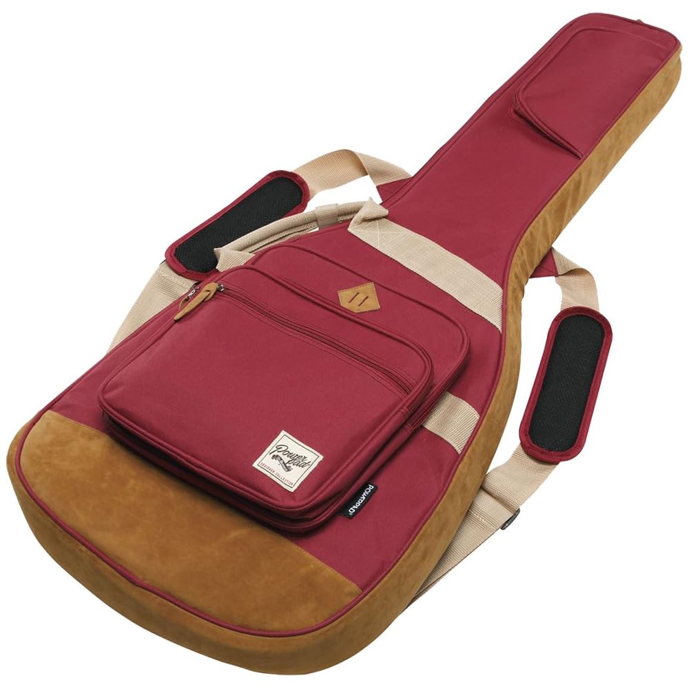 Ibanez IGB541 Powerpad Electric Guitar Gig Bag Wine Red with Ebi Original Pick