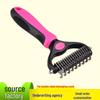Dual-Sided Pet Grooming Rake Comb for Dogs - Detangling & Shedding Tool