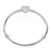 Handmade 925 Silver Pan Bracelets for Women Heart Snake Chain Bangle DIY Jewelry Fit Beads Big Sale