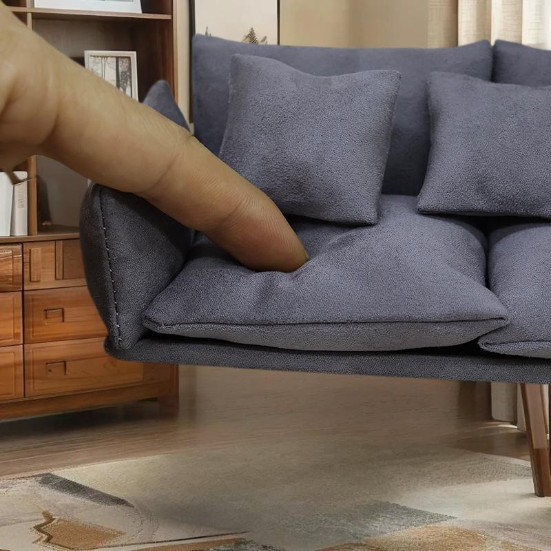 1 Set 1:12 Mini Dollhouse Furniture Italian Leather Sofa Simulation Miniature Living Room Chairs Decor Kids Pretend Play Toy