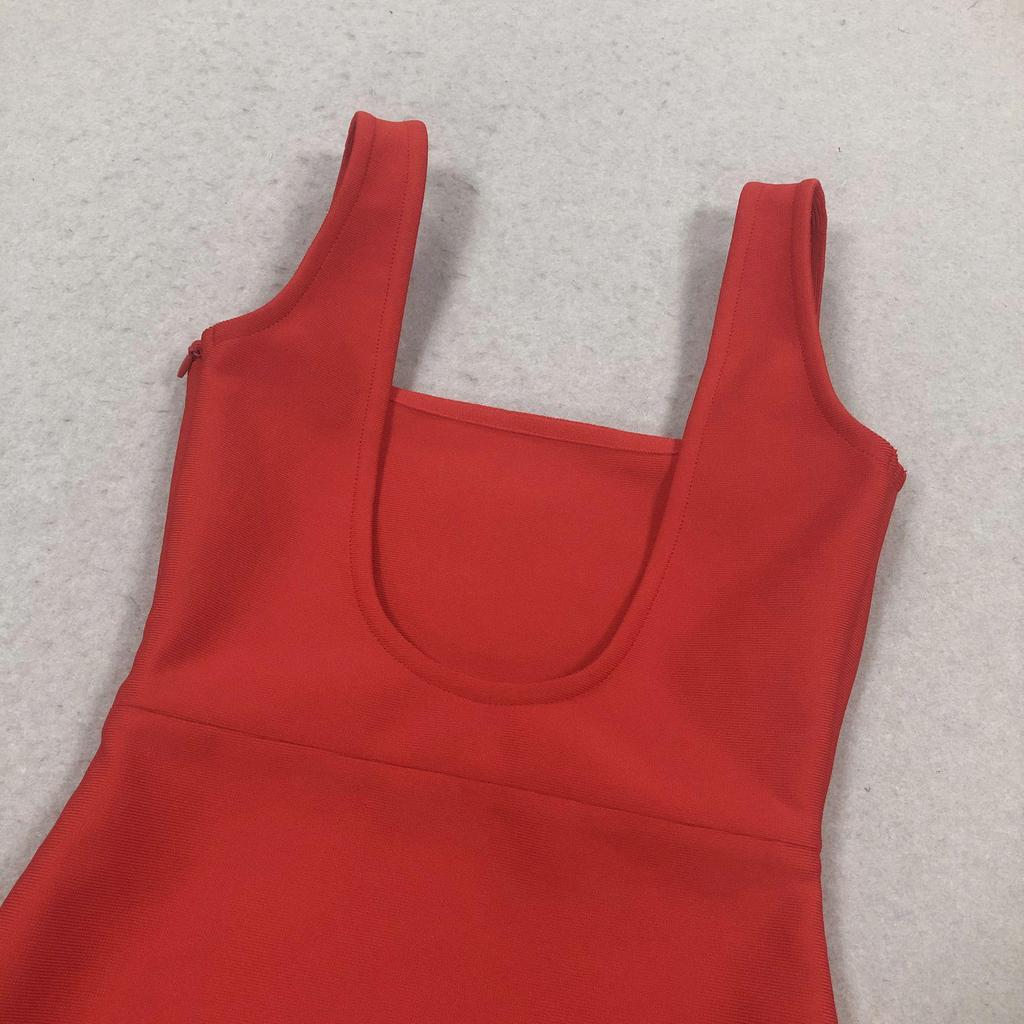 Elegant Beaded Spaghetti Strap Bandage Dress - Sexy, Formal Party Wear