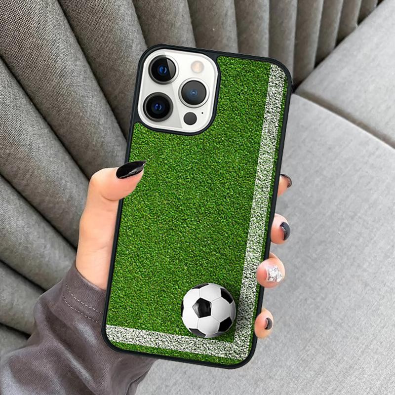 Football Soccer Phone Case For iPhone 17 Air 16 16e 15 13 14 Pro Max 11 12 Plus 2022 MAX Shell Cover Coque