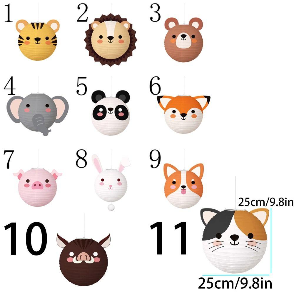 3Pcs Foldable Animal Birthday Lantern DIY Children Festival Lantern  Kindergarten